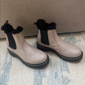 Dr. Martens Leonore 2976 Chelsea Boot with fur